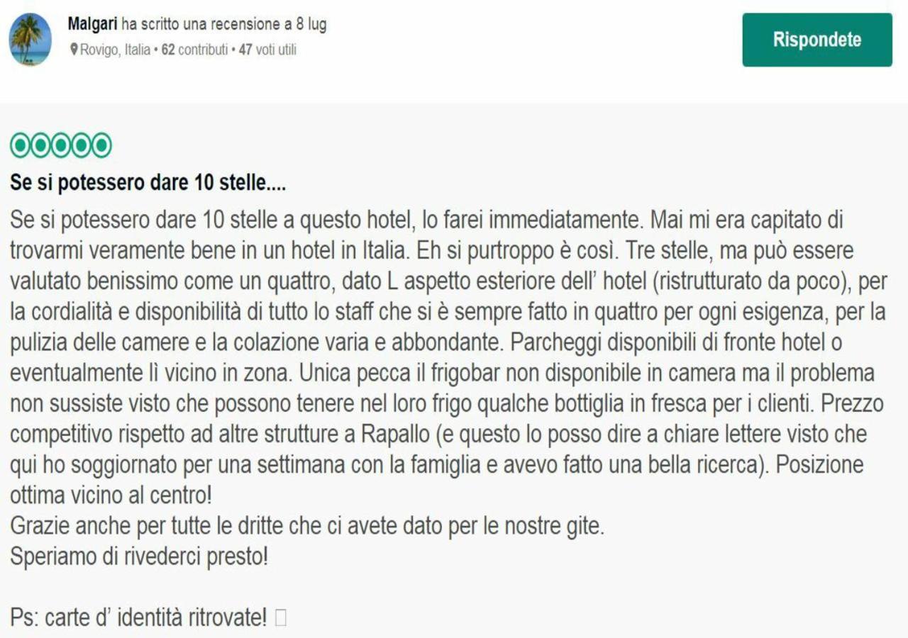 Hotel Il Gatto Rapallo Exterior foto